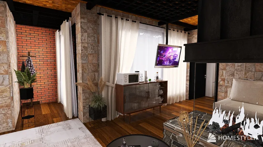 HOSTEL ROOM 3d design renderings