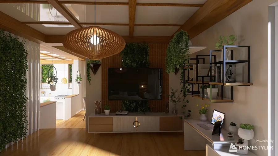 Interior garden 3d design renderings