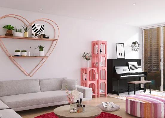 Pinky Promise - Living Room Design Rendering