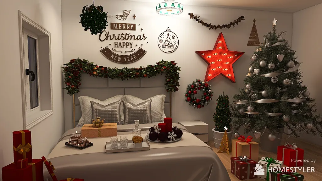 Christmas House 3d design renderings