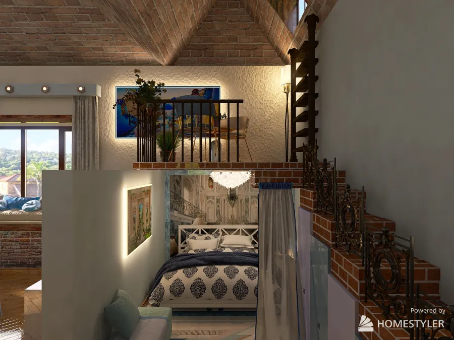 Loft 3d design renderings