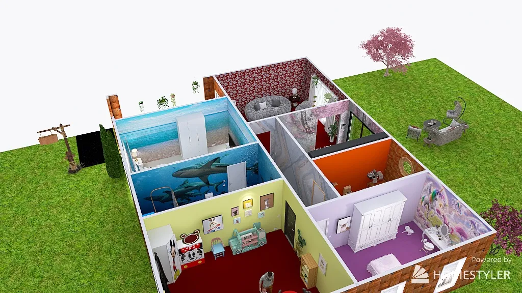 House of color 3d design renderings