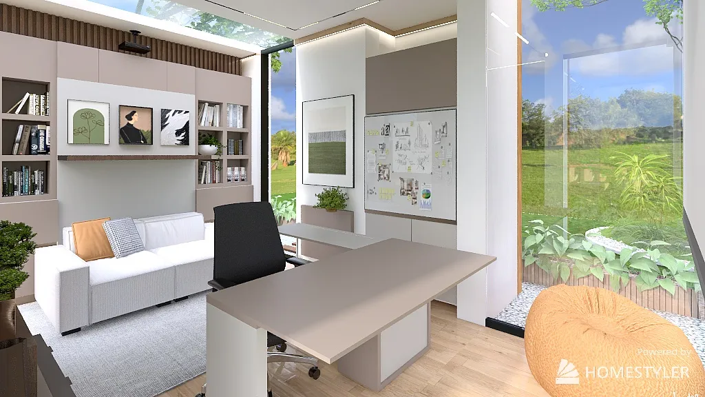 Garden Shed/Hobby Room/Office/Guest Room/Home Cinema 3d design renderings