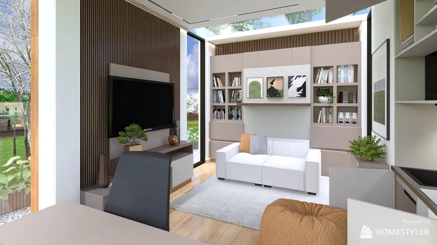 Garden Shed/Hobby Room/Office/Guest Room/Home Cinema 3d design renderings