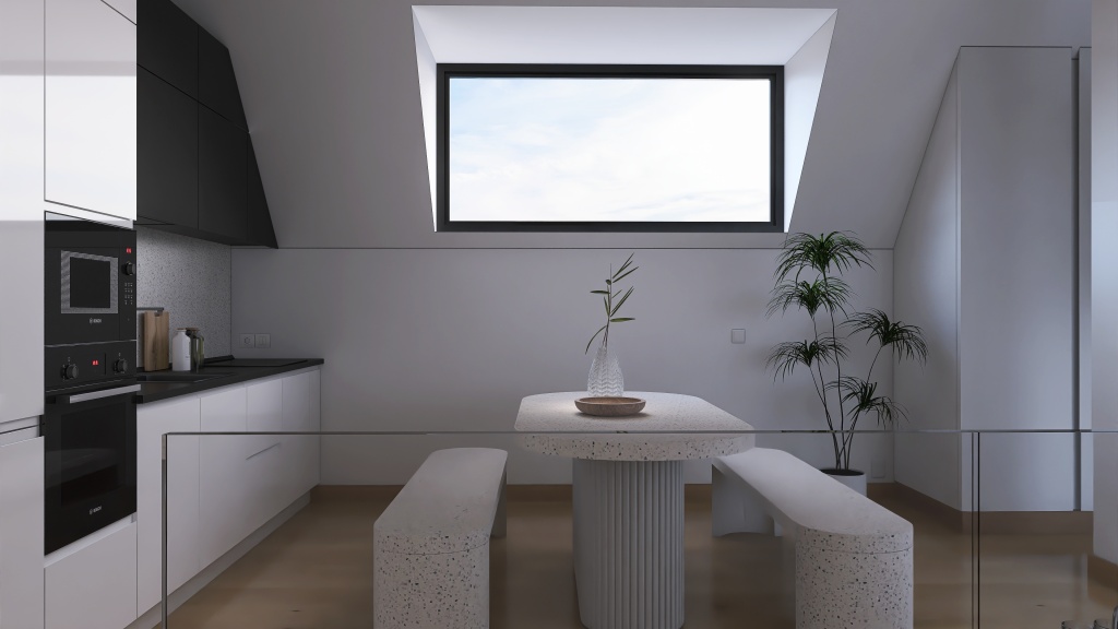 El apartamento del ático 3d design renderings