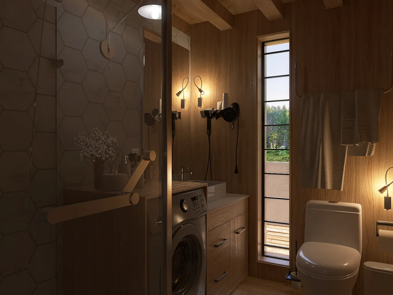 Bathroom 3d design renderings