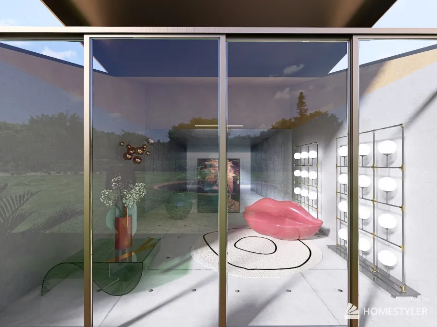 Exhibition pavilion 3d design renderings