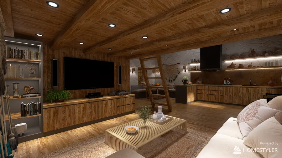 Mountain Cabin 3d design renderings