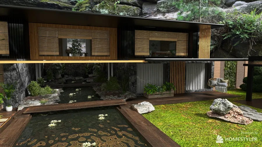 Sustainable living for web.. 3d design renderings
