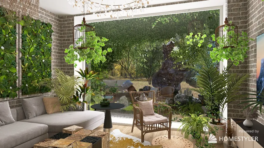 Sustainable living 3d design renderings