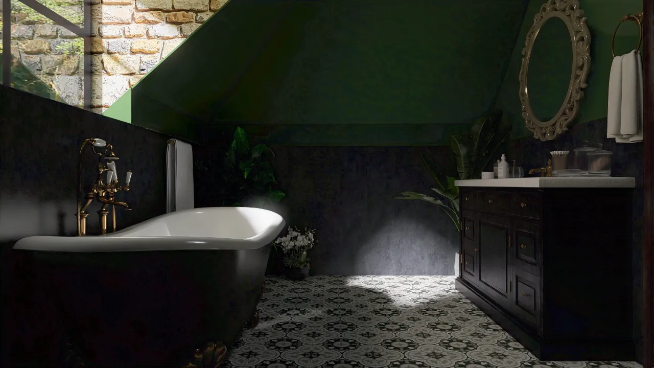 Bathroom 3d design renderings