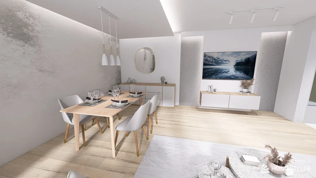 Mieszkanie - os. 700-lecia (wariant 2) 3d design renderings
