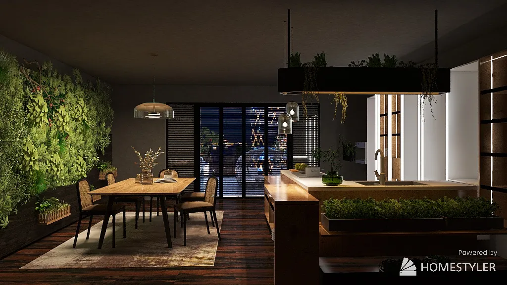 cozinha autosustentavel 3d design renderings