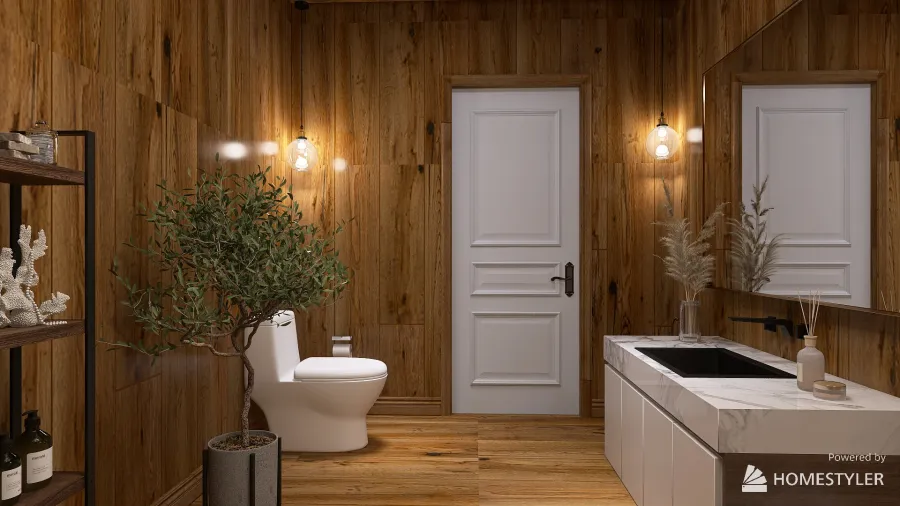 Main downstairs bathroom 3d design renderings