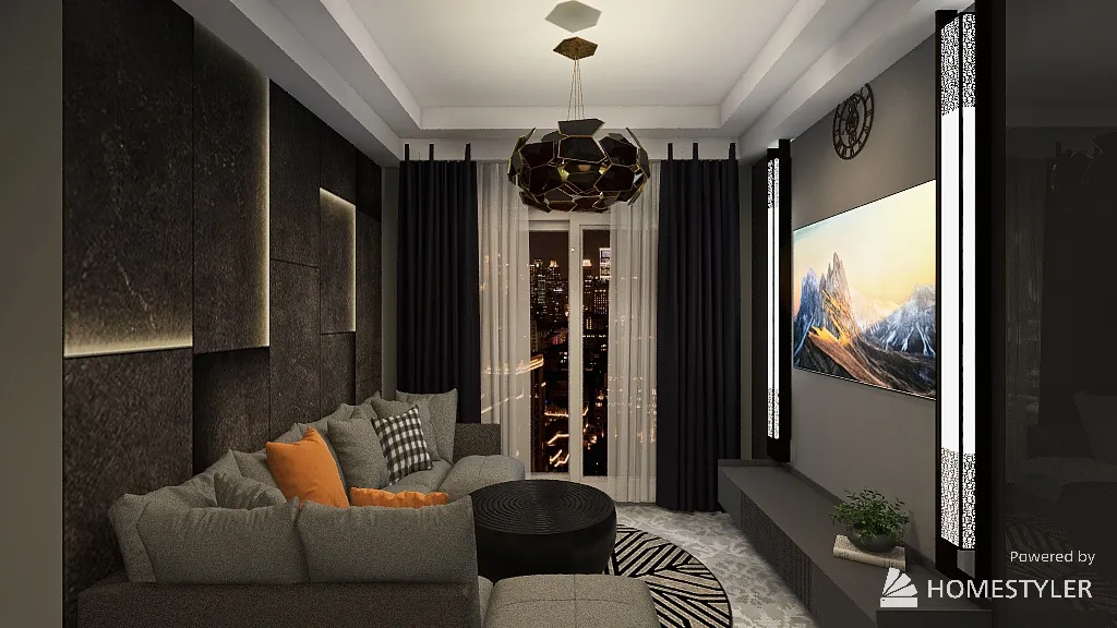 Monochromatic Interior Design 3d design renderings