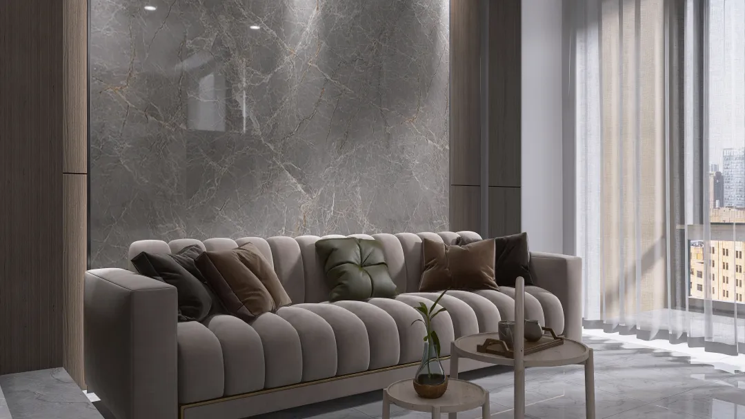 10 Sunken Ground Living Room 3d design renderings
