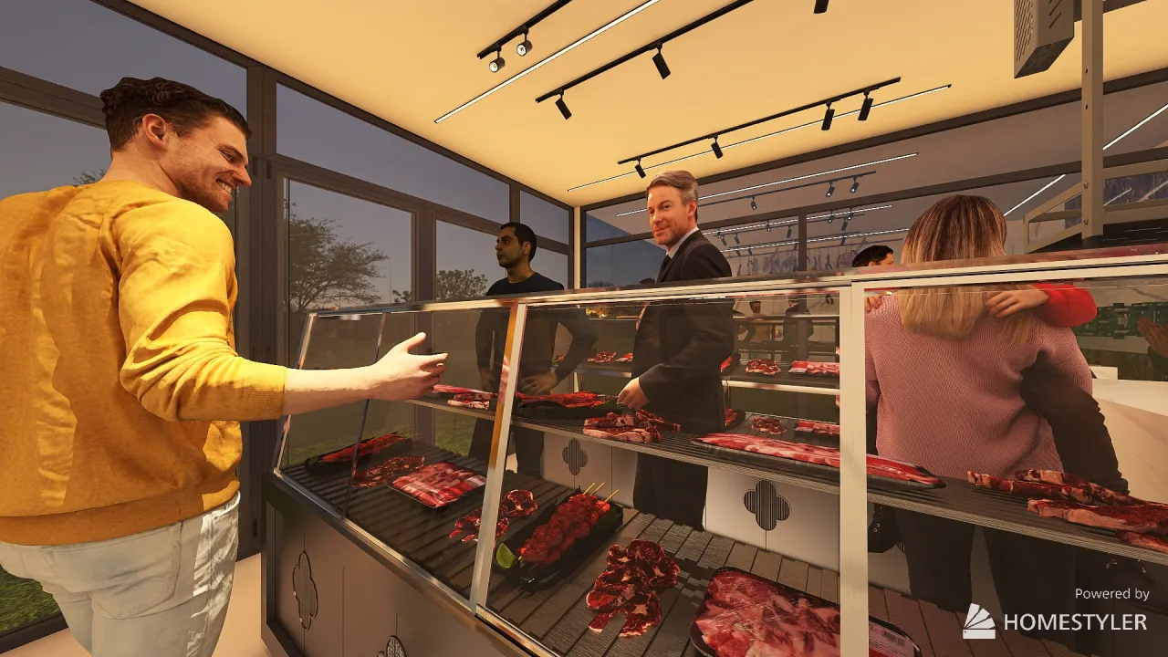 Trust Group Butcher Shop 3d design renderings