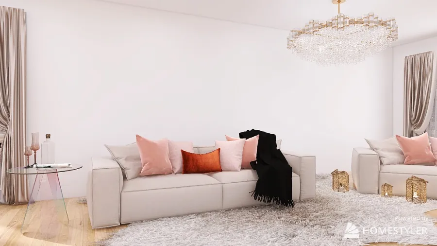 Pink Luxury Lobby/Waiting Room 3d design renderings
