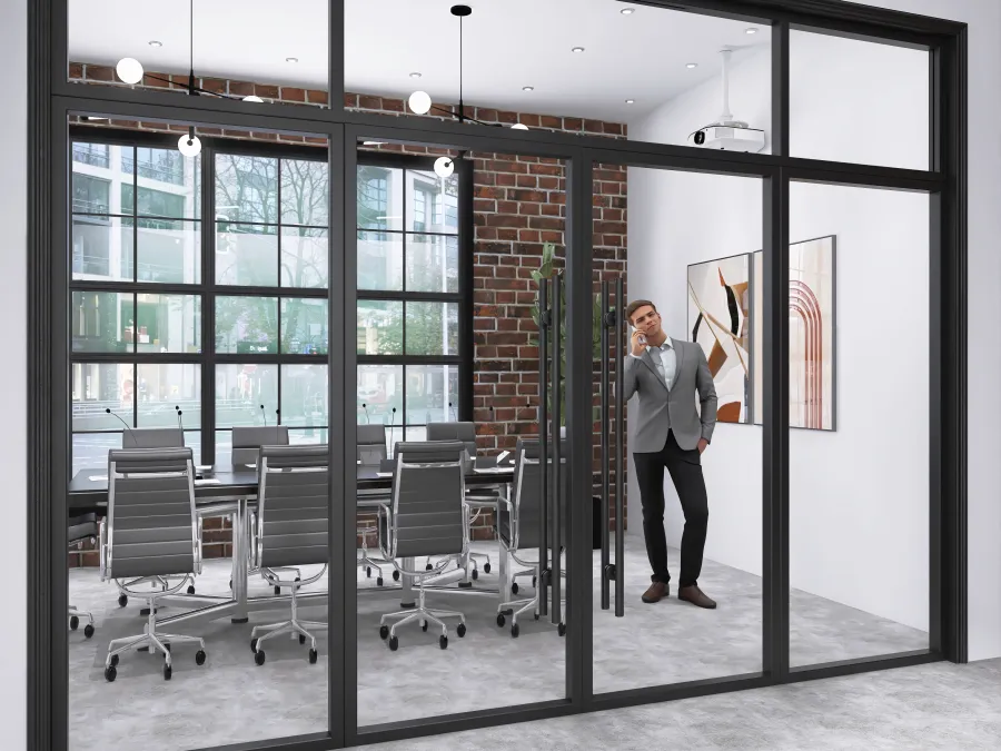 Industrial Office 3d design renderings