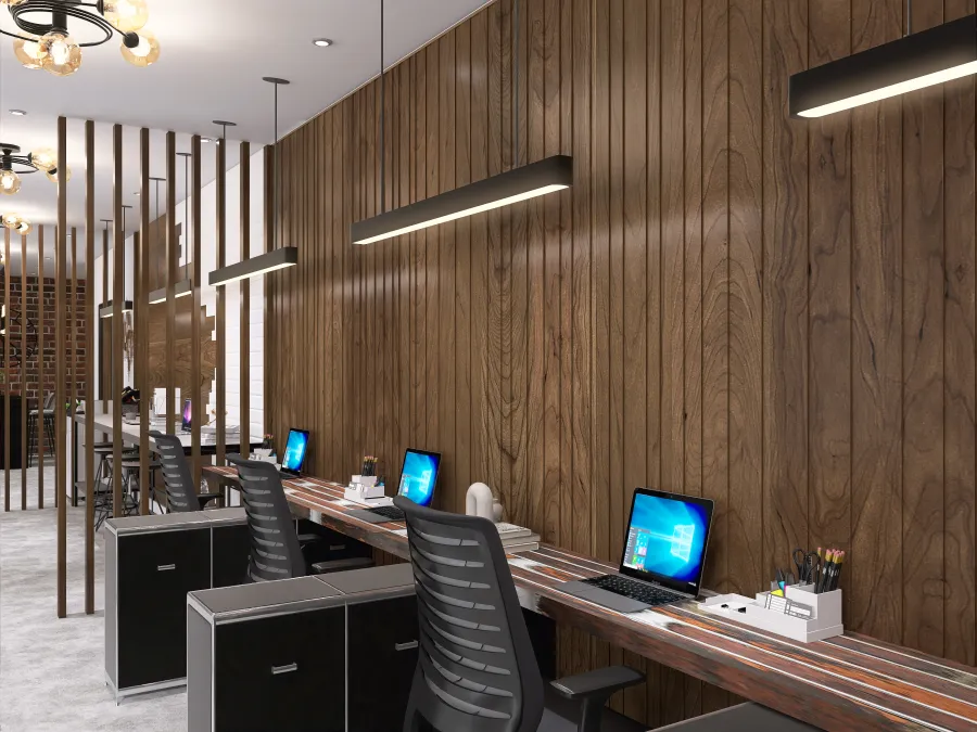 Industrial Office 3d design renderings