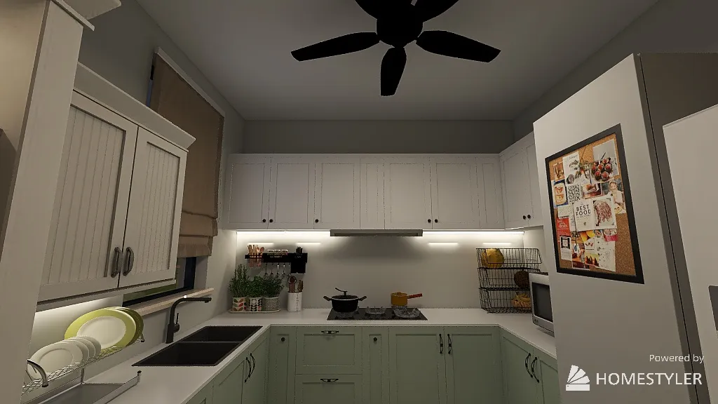 Minimalist kitchen Design 3d design renderings