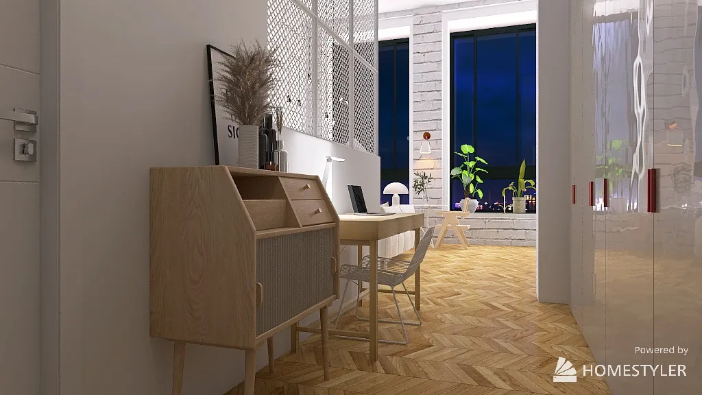 White loft 3d design renderings