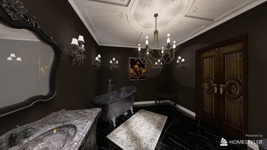 Black Suite 3d design renderings