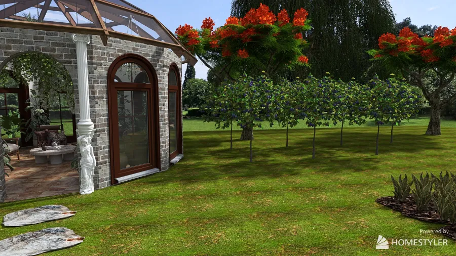 Sustainable living for web.. 3d design renderings