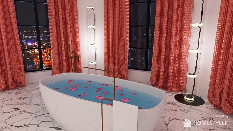 Luxury Getaway Resort - Pink 3d design renderings