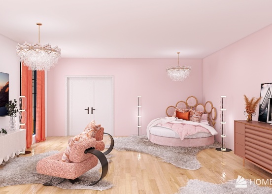 Luxury Getaway Resort - Pink Design Rendering