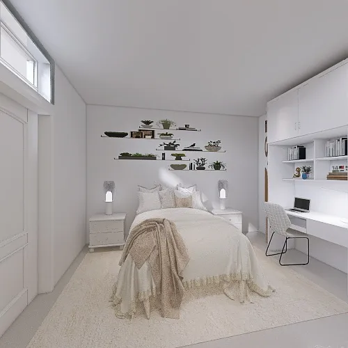 White room 3d design renderings
