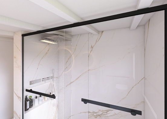 6 ex. bathroom for Bi _ all marble Design Rendering