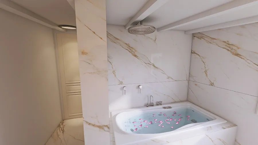 3 ex. bathroom for Bi _ all marble 3d design renderings