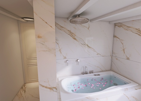 3 ex. bathroom for Bi _ all marble Design Rendering