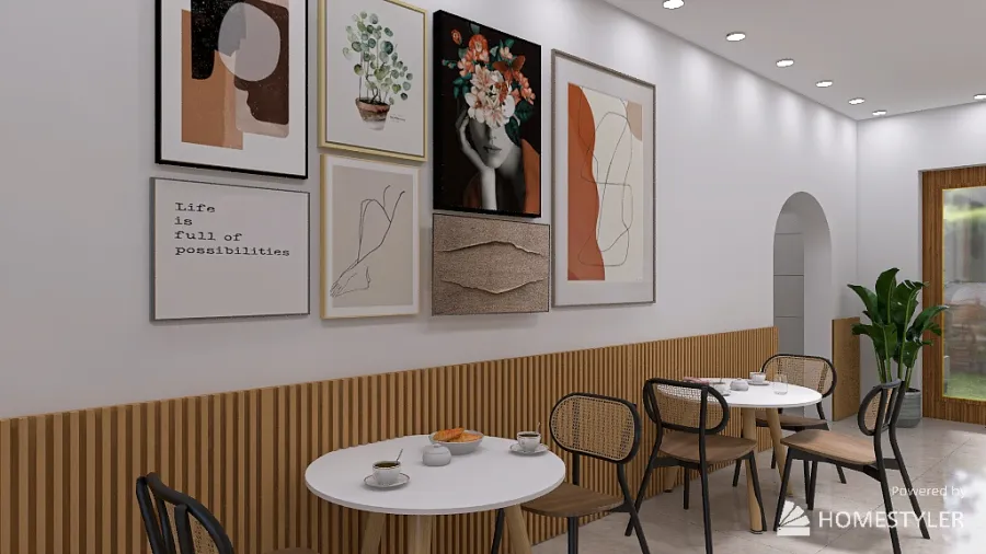 Cafe de especialidad - Alimar 3d design renderings