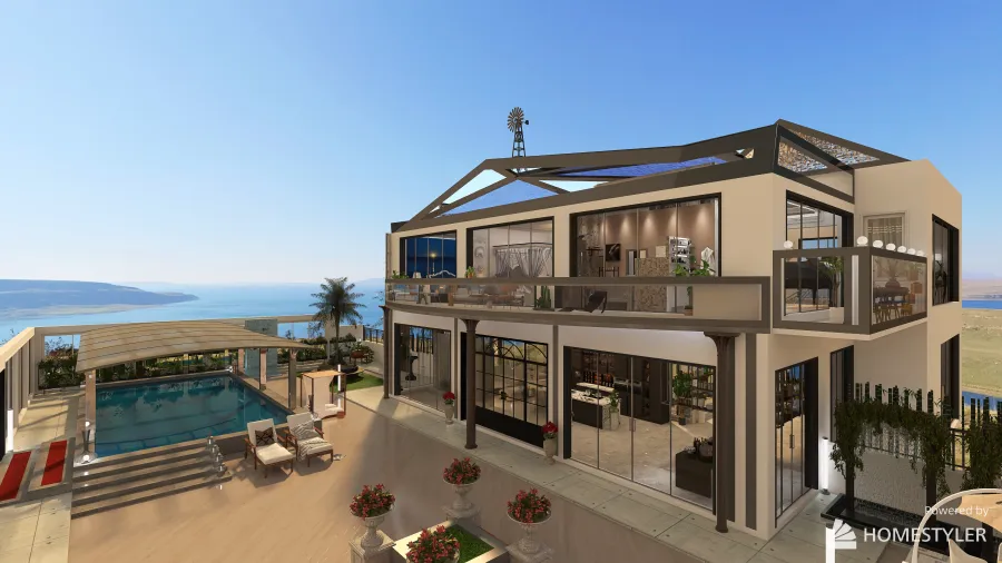 Ocean view - in the future, the past 3d design renderings