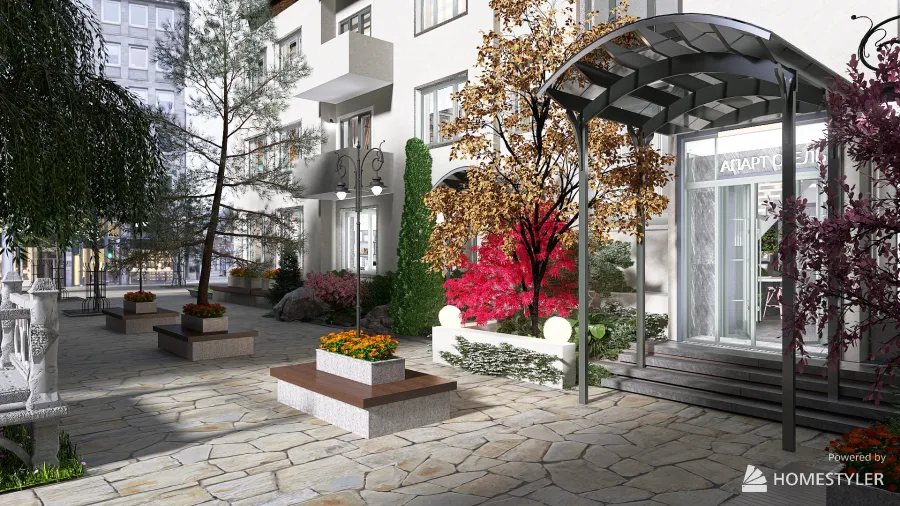 Apart-hotel ＂Four seasons＂ 3d design renderings