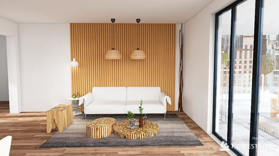 Natural Wood Tones 3d design renderings