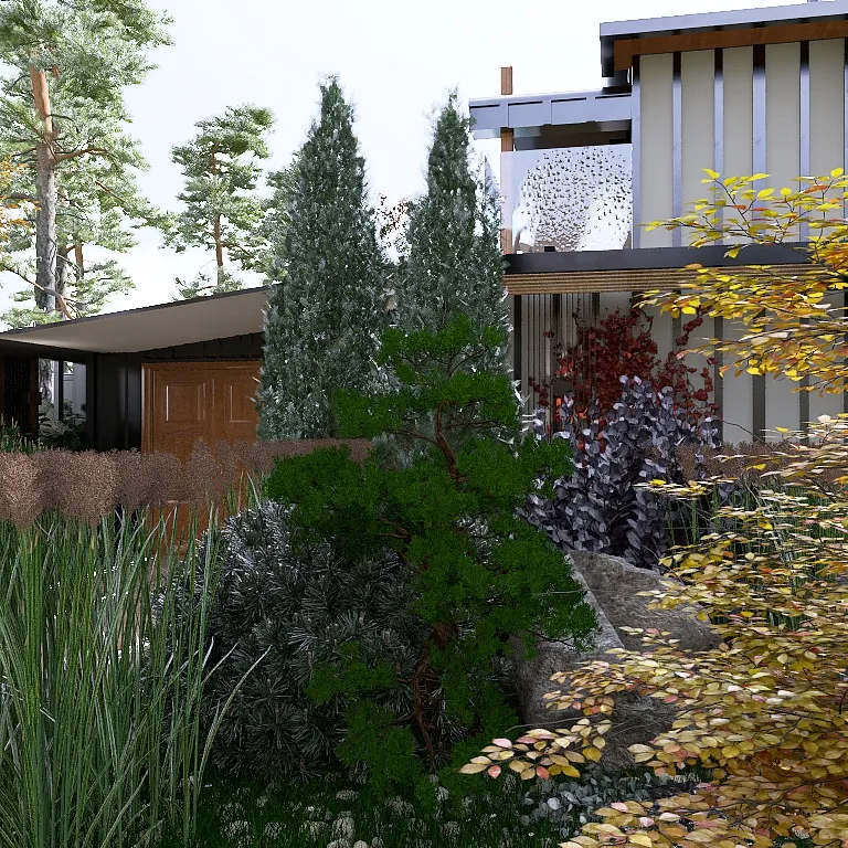 Courtyard 3d design renderings