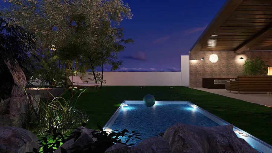 Swimming pool 3d design renderings