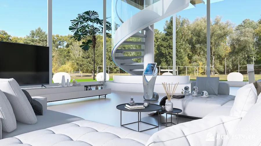 future moon villa 3d design renderings