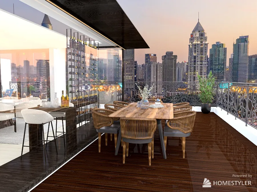 penthouse apartment 3d design renderings