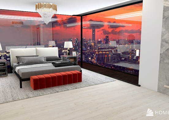 penthouse apartment Design Rendering