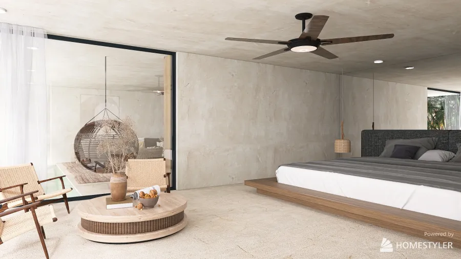 Casa Tropical Moderna 3d design renderings