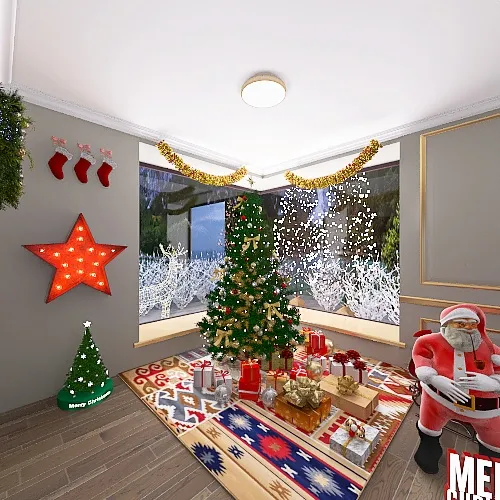 feliz natal 3d design renderings