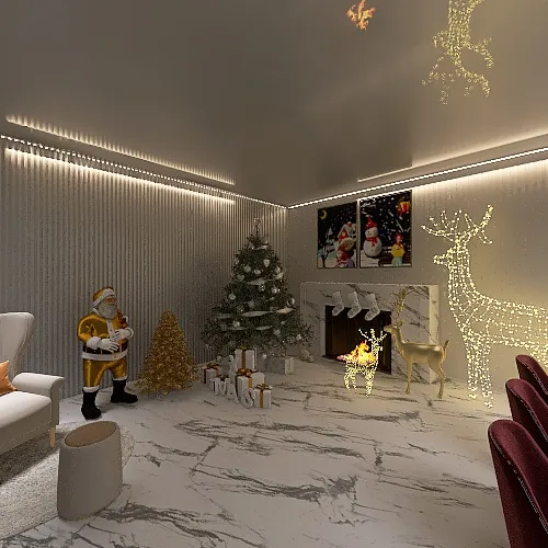natal dourado 3d design renderings