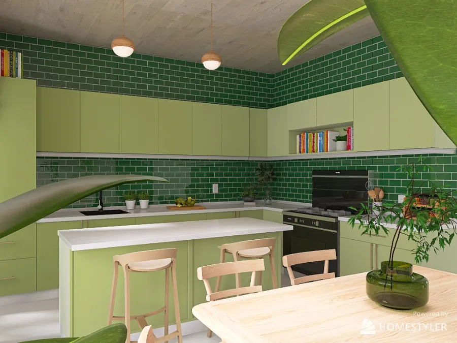 Eco friendly crew's home 3d design renderings
