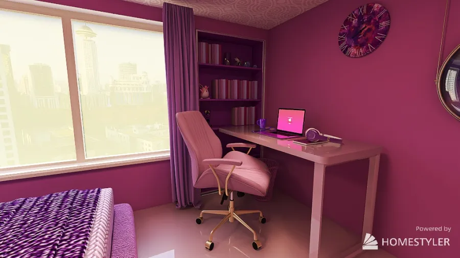Purple and Violet MiniHouse 3d design renderings