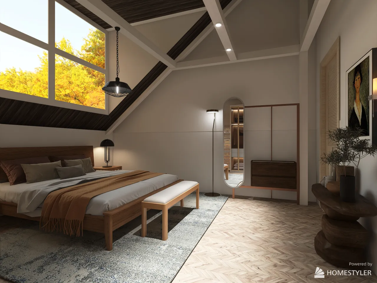 SecondBedroom 3d design renderings