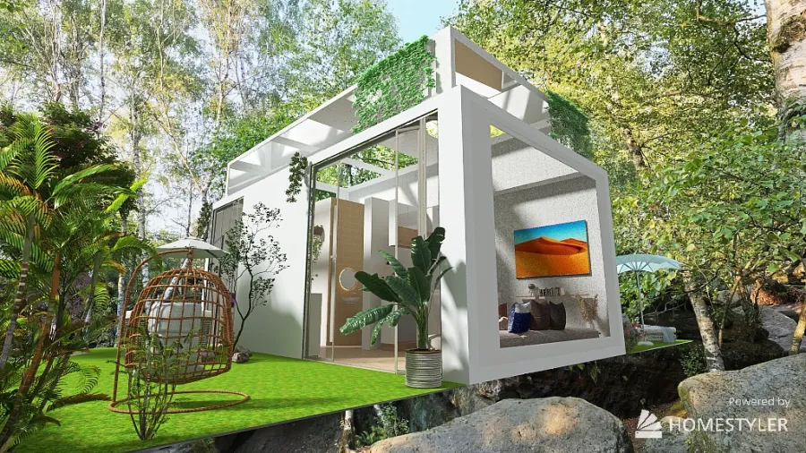 tiny house 010 3d design renderings